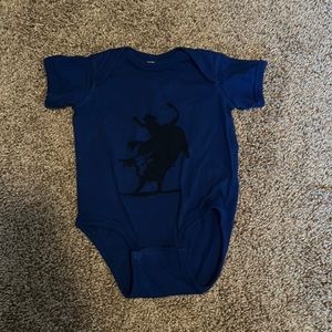 Bull riding onesie